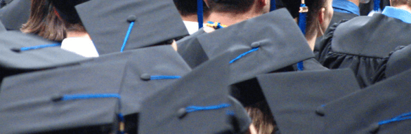 University graduation caps